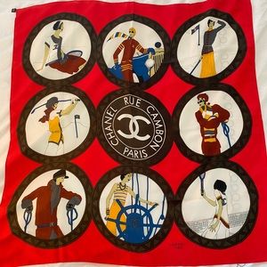 Vintage Chanel Silk Scarf